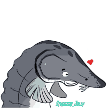 happy love fish sturgeon jolly