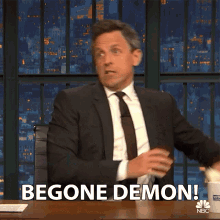 Begone Demon Exorcism GIF - Begone Demon Exorcism Garlic GIFs