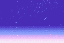 sky purple wow cute pixels