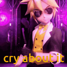 Cry About It Len GIF - Cry About It Len Kagamine Len GIFs