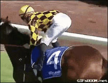 horse jockey ride fail butt