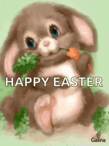 happy easter bunny cute greetings