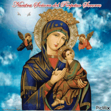 Nuestra Senora Del Perpetuo Socorro Virgin Mary GIF - Nuestra Senora Del Perpetuo Socorro Virgin Mary Sky GIFs