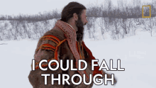 I Could Fall Through Hazen Audel GIF - I Could Fall Through Hazen Audel Primal Survivor GIFs