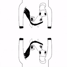 horse comic cartoon gag doodle