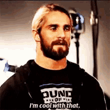 I'M Cool With That Wwe Seth Rollins GIF - Im Cool With That Agree Cool GIFs