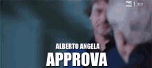 Alberto Angela Approva Approvo Okay Ci Sto Superquark Piero Occhiolino GIF - Approved Altight Italian Documentarist GIFs