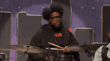 questlove the eric andre show hannibal buress drumstick drums