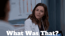 Greys Anatomy Amelia Shepherd GIF - Greys Anatomy Amelia Shepherd What Was That GIFs