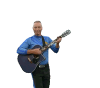 Playing The Guitar Anthony Wiggle Sticker - Playing The Guitar Anthony Wiggle The Wiggles Stickers