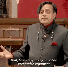 Shashi Tharoor Acceptable Argument GIF - Shashi Tharoor Acceptable Argument Shashi GIFs