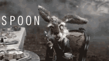 March Hare GIF - March Hare Spoon GIFs