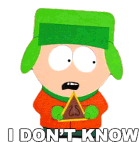I Dont Know Kyle Broflovski Sticker - I Dont Know Kyle Broflovski South Park Stickers