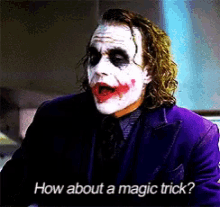 heath ledger magic trick joker