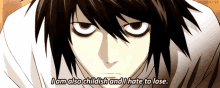 Death Note I Am Also Childish GIF - Death Note I Am Also Childish I Hate To Lose GIFs