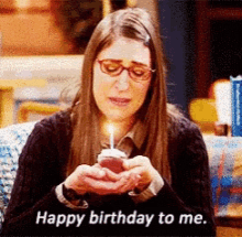 Happy Birthday To Me Big Bang Theory GIF - Happy Birthday To Me Big Bang Theory Amy GIFs