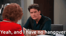 Yeah And I Have No Hangover Yeah Right GIF - Yeah And I Have No Hangover Yeah Right Charlie Sheen GIFs