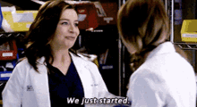 Greys Anatomy Amelia Shepherd GIF - Greys Anatomy Amelia Shepherd We Just Started GIFs