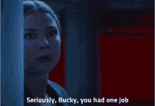 the falcon and the winter soldier sharon carter emily vancamp seriously bucky you had one job the falcon and the winter soldier sharon carter emily vancamp seriously bucky you had one job