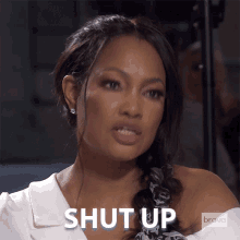 Shut Up Real Housewives Of Beverly Hills GIF - Shut Up Real Housewives Of Beverly Hills Zip Your Mouth GIFs