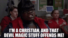 Glee Cameo GIF - Glee Cameo Im A Christian GIFs