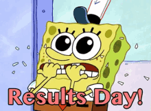 Results Day GIF - Nervous Spongebob GIFs