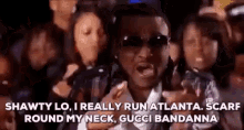 Shawty Lo Gucci Bandana GIF - Shawty Shawty Lo Run Atlanta GIFs