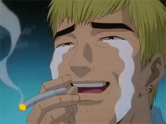 Crying Smoking GIF - Crying Smoking Great Teacher Onizuka - Discover