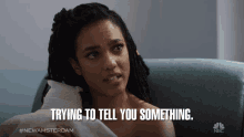 Trying To Tell You Something Dr Helen Sharpe GIF - Trying To Tell You Something Dr Helen Sharpe Sharpwin GIFs