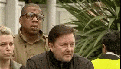 Ricky Gervais Jay Z GIF - Ricky Gervais Jay Z Worried Jay Z - Discover &amp;  Share GIFs