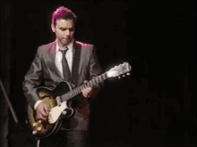 Playing Guitar Lord Huron GIF - Playing Guitar Lord Huron Products Of The Universe With Marsha Tanley GIFs