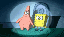Spongebob Squarepants Patrick Star GIF - Spongebob Squarepants Patrick Star Caught GIFs