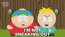 Im Not Sneaking Out Eric Cartman GIF - Im Not Sneaking Out Eric Cartman Butters Stotch GIFs