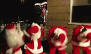 Christmas Funny Santas GIF - Christmas Funny Funny Santas Dancing Santas GI...