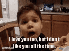 I Love You Too But I Dont Like You All The Time Kids GIF - I Love You Too But I Dont Like You All The Time Kids Hard Truth GIFs