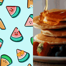 Pancakes Watermelon GIF - Pancakes Watermelon Gif GIFs