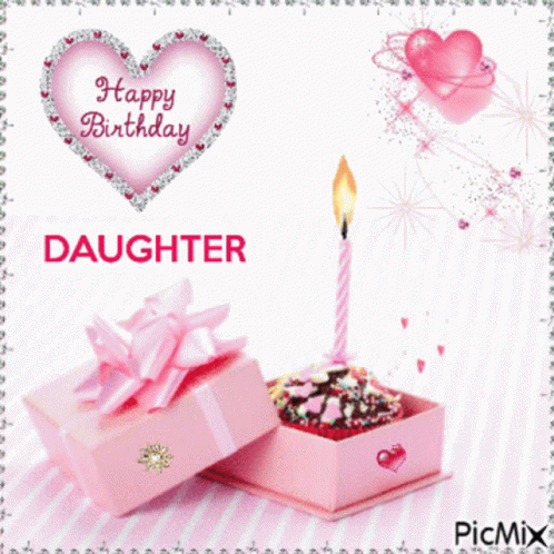 Happy Birthday Daughter GIF - Happy Birthday Daughter Candle - Descubre