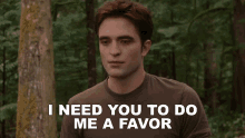 I Need You To Do Me A Favor Edward Cullen GIF - I Need You To Do Me A Favor Edward Cullen Robert Pattinson GIFs