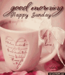 Good Morning Happy Sunday GIF - Good Morning Happy Sunday Cup GIFs