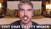 Chit Chat Chatty Whack Joey Graceffa GIF - Chit Chat Chatty Whack Joey Graceffa Blabbermouth GIFs