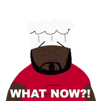 What Now Jerome Chef Mcelroy Sticker - What Now Jerome Chef Mcelroy South Park Stickers