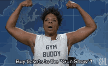 leslie jones buy tickets buy tickets to the gun show come on shout