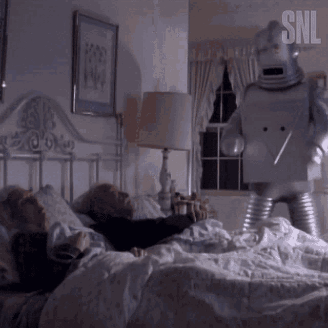 Robot Attack Saturday Night Live GIF - Robot Attack Saturday Night Live Its An Evil Robot GIFs
