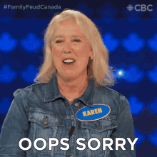 oops sorry family feud canada im sorry my bad please forgive me