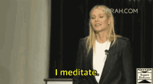 I Meditate Gwyneth Paltrow GIF - I Meditate Gwyneth Paltrow Health Beauty Secrets GIFs