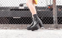 Boots Yellow Dress GIF - Boots Yellow Dress Outfit Of The Day GIFs