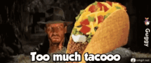 indiana jones raiders of the lost ark harrison ford taco too much