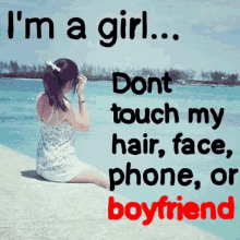 Im A Girl Dont Touch GIF - Im A Girl Dont Touch GIFs