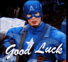 Good Luck On Finals Captain America GIF - Good Luck On Finals Captain America Chris Evans GIFs