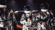 astronauts taking helmets off revealing identity powerbang spacestation gaming